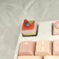 1pc Strawberry Cake / Mango Mousse Cake Artisan Clay Food Keycaps ESC MX for Mechanical Gaming Keyboard